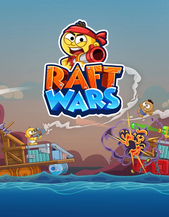 Raft Wars physics shooter game cover
